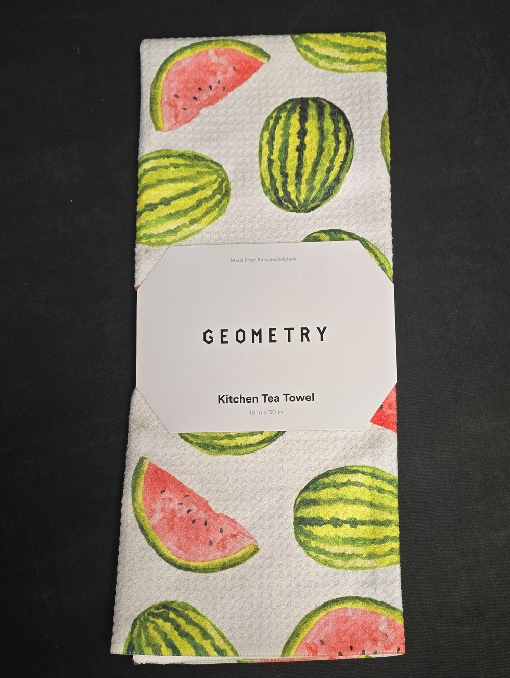 Geometry Melon Market Tea Towel - NWT